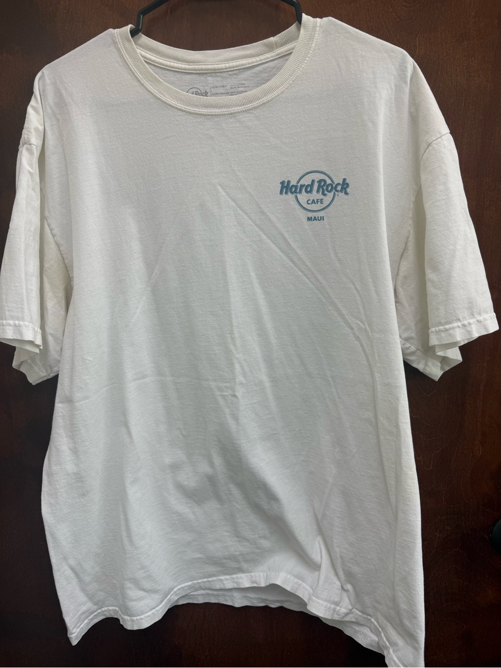 Hard Rock Cafe Maui Men’s White Logo T-shirt - size XL - Y2K